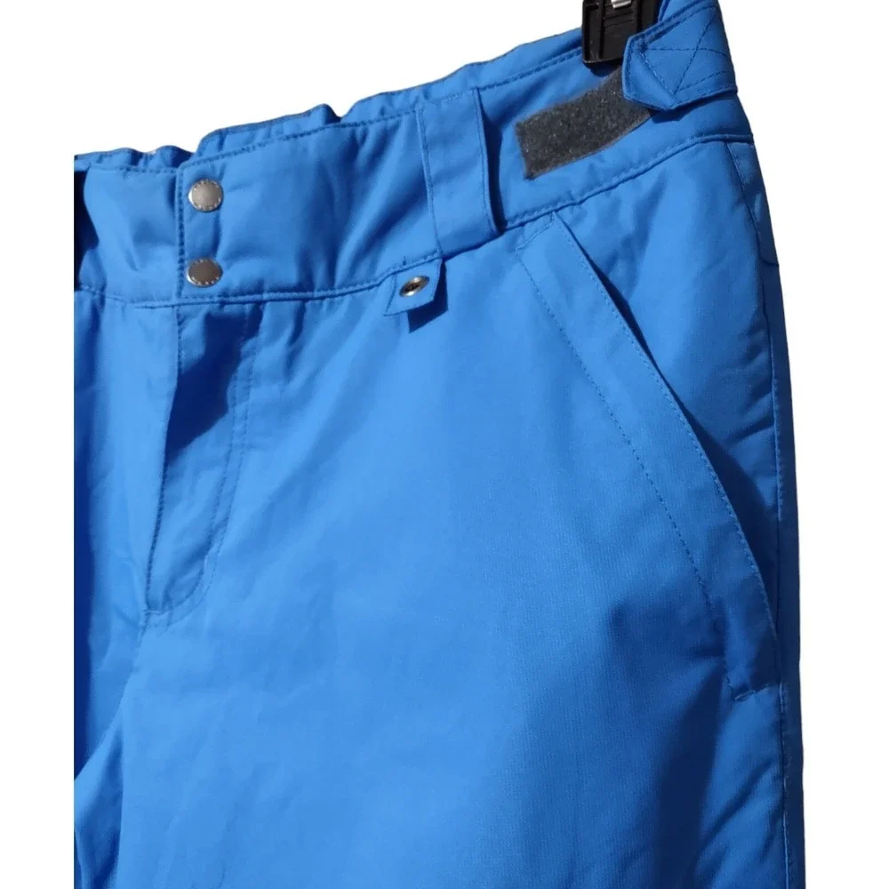 Arctix Insulated‎ Snow Pant Women's Size Large Blue Zip Pockets Zip Snap Closure